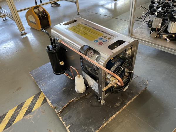 Instalação de enchimento de cilindros de Lpg, bomba de recuperação de freão, sistema de recuperação de refrigerante