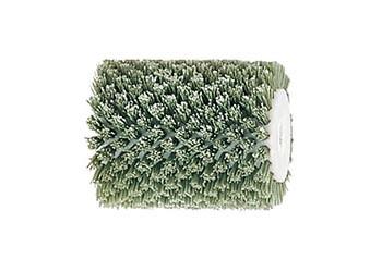 Nylon Cylindrical Roller Stainless Steel Wire Brush With Steel Shaft