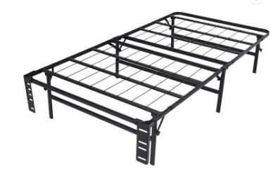 Detachable Foldable Storage Features Queen Size Metal Bed Frame for Home Hotel School