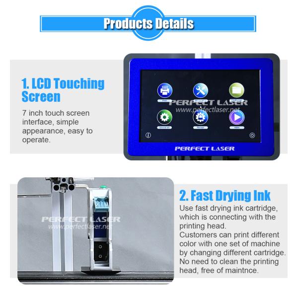 12.7 мм струйный принтер Промышленная печатная машина Переменная дата печати Онлайн струйный принтер