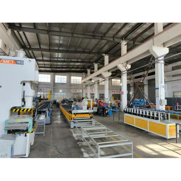 Galvanized 0.3-0.7mm R101 R72 Metal Roofing Sheet Roll Forming Machine With 76mm 45 Steel Solid Roller Shaft