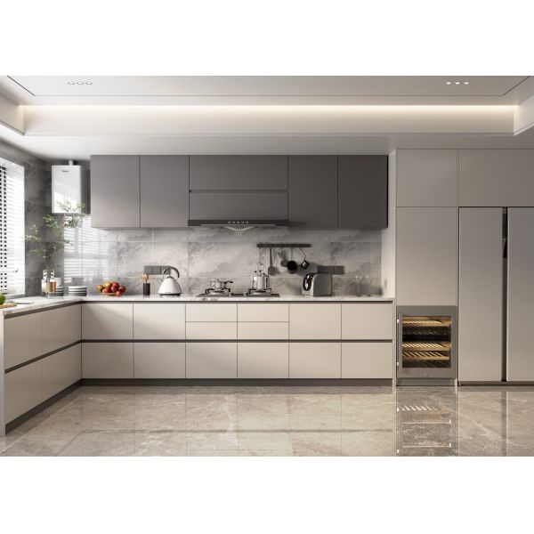 Kitchen Cabinets Luxury Ash Wood Design With Soft-Close Hinges Countertop