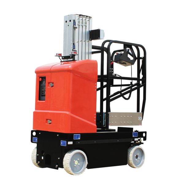 Single Double Man Vertical Mast Boom Lift Autonomous Aerial Cherry Picker Platform