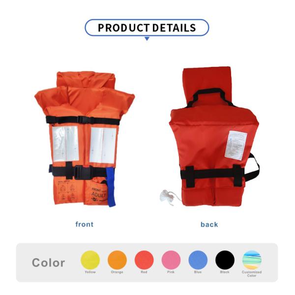 Chaqueta salvavidas RSCY A5 de poliéster Oxford, diseño de vida marina