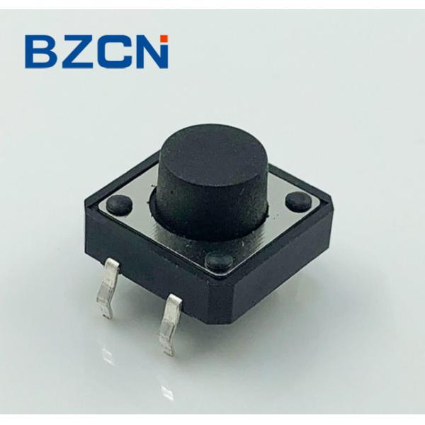 Plastic Cover Sealed Tactile Switch PA66 Brass Housing Terminal With Silver Plate