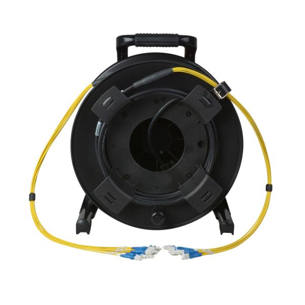 PC Пластиковый PCD380 Развертываемый тактический волоконно-оптический кабельный ролик Неразрывный пустой кабельный барабанный барабан