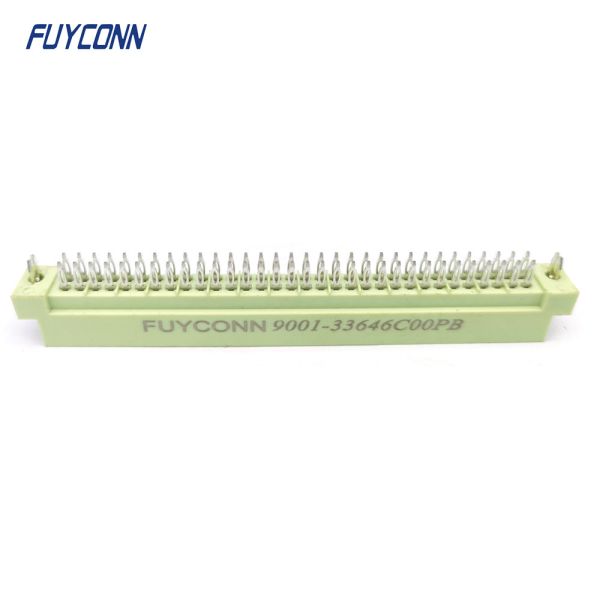 DIN41612 2 Rows Connector 64 pin 2*32P Male Press Pin Connector W/ Harpoon