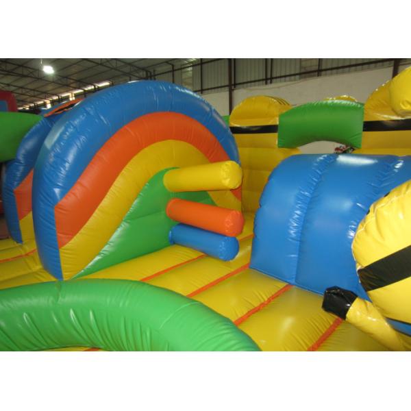 Парк спортивной площадки миньонов милого города потехи миньонов тематического раздувного небольшой раздувной для продажи