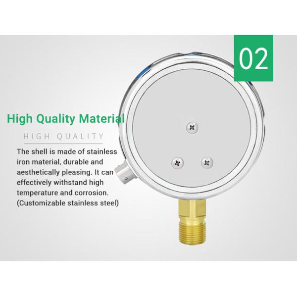 30VA 220V 380V Liquid Filling Electrical Contact Vacuum Pressure Gauges Manometer