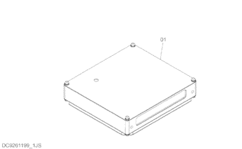 Блок управления контрольной панели К.П.У. запчастей 9261199 экскаватора Хитачи ЗС870-3 электронный