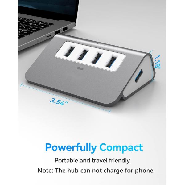 10 Port Usb C Hub Portable USB C Hub Type C To 4 USB A Ports For PC Tablet