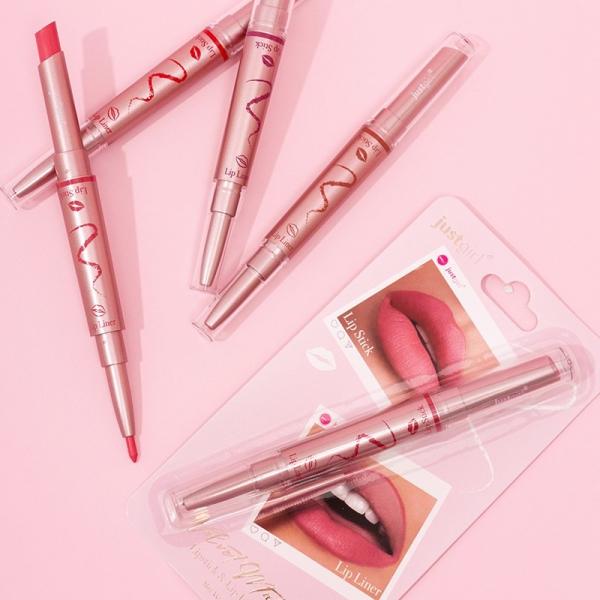 Fade Resistant Long Lasting Waterproof Lipstick Double Ended Lipstick 2g