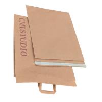 Bolsos de empaquetado de papel a prueba de humedad de Kraft 7 colores reciclables