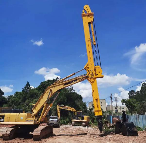 50 Ton Excavator Telescopic Boom Three Section Clamshell Bucket Type