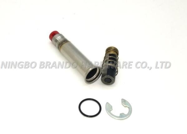 0.90mm Tube OD Solenoid Stem Brass H59 Coating Movable Core With O Ring Seal