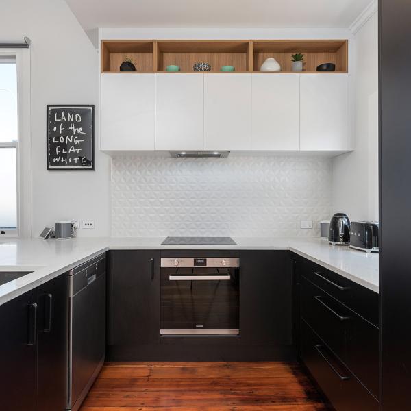 Lacquer Metal Modular Kitchen Cupboard Cabinets Modern Smart Black White