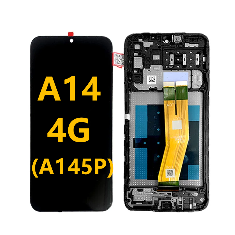 A14 4G LCD с рамой для  A145P Мобильный телефон сенсорный Pantalla  A145R сервисный пакет LCDS дисплей