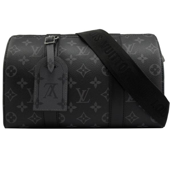 Cruz clássica da lona do jacquard do saco da CIDADE KEEPALL do LV do eclipse do monograma - saco de Boston do corpo
