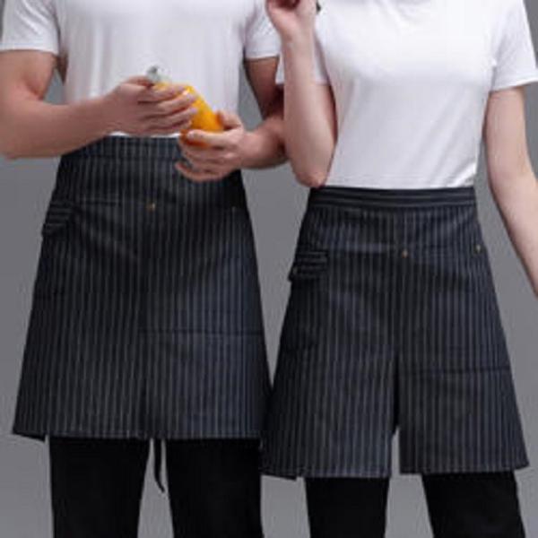 manufacture Custom Logo and Printing high quality Waist and bib unisex Apron For Kitchen Restaurant Coffee Shop Waiter Apron