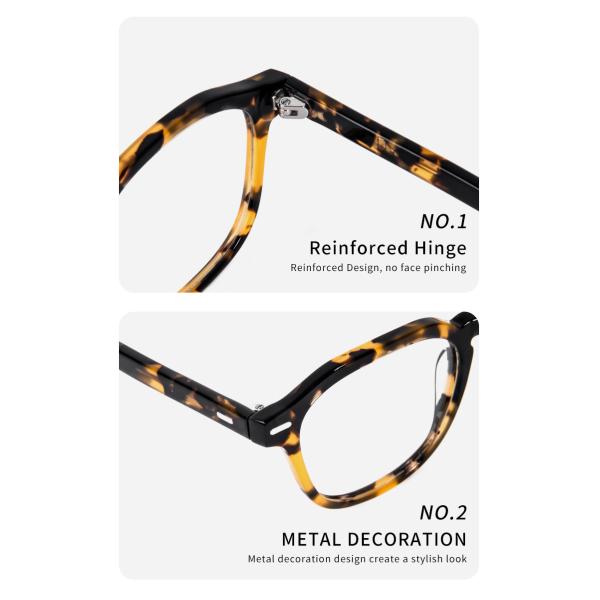 Unisex Acetate Optical Glasses Frame Ladies Men'S Ac Lens