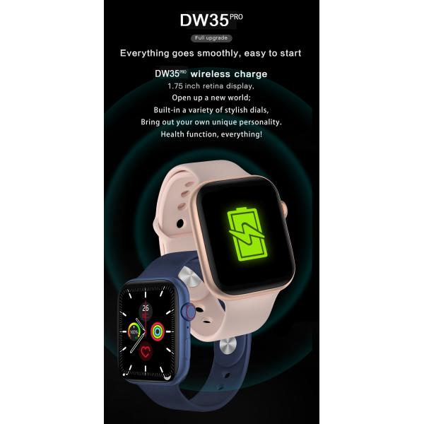 1,75» Smartwatch Bluetooth экрана 240MAH вызывает IWO 13 12 I8 Pro BT5.0