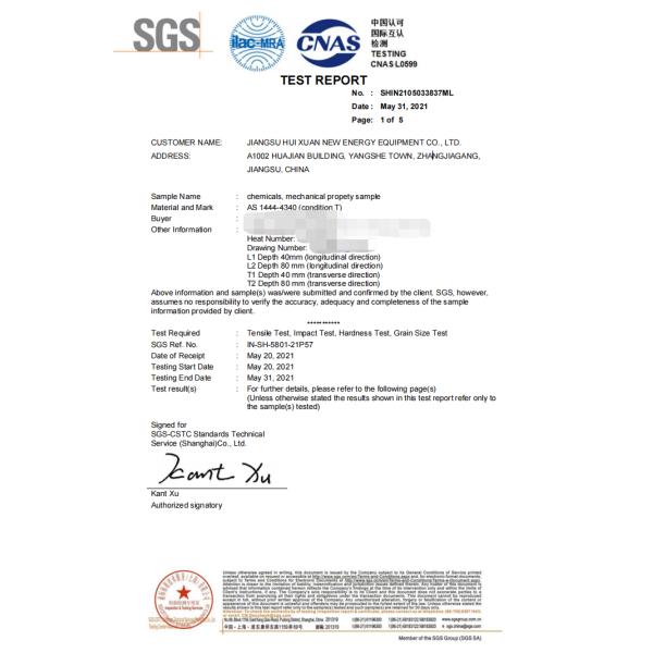 L'axe principal poli de ventilateur a forgé l'assortiment de finition de certificat de l'acier allié CNAS