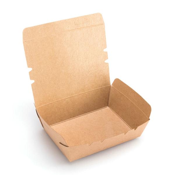 Biodegradable Large Clamshell Meal Box Takeaway Hot Food Salad Paper Packaging Box