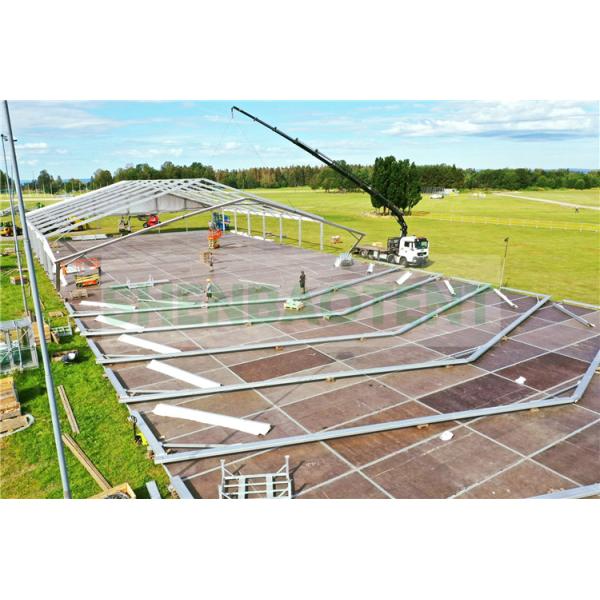 Stable Event Outdoor Event Tent White Transparent Cover Anti - Rust Surface