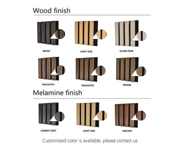 Prévention des incendies Panneaux en bois franc polyester pour murs dans le style de conception contemporain