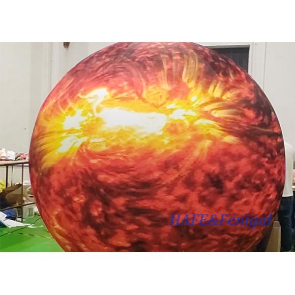 2.5M Sun LED Glowing PVC Decoration Inflatable Inflatable Advertising Balloon Planet Balloon Sun