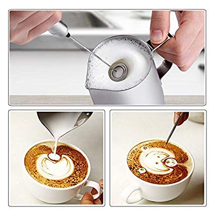 Батарея SGS 21cm Handheld привелась в действие кофе Frother с логотипом лазера
