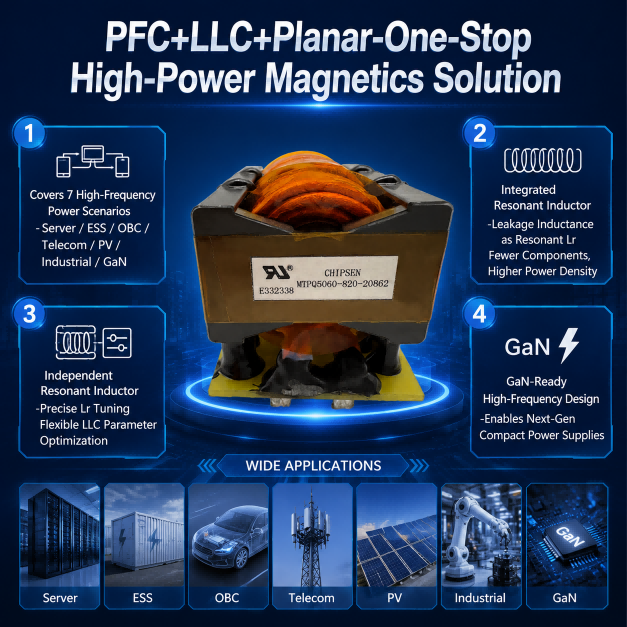 Custom High Power PQ5060H High Frequency Transformer for Professional Device