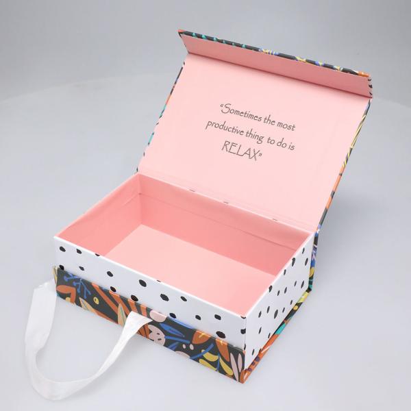 Swimwear Dress Pants Garment Packaging Box With Ribbon And Satin