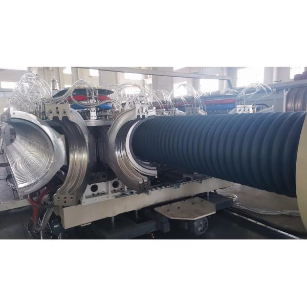Large Diameter Polyethylene Corrugated Pipe Extrusion Line For 1600mm Max Diameter