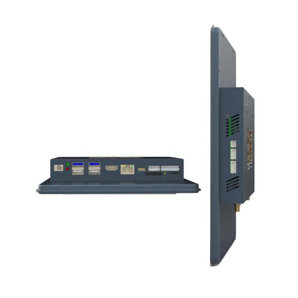 Panel PC industrial montado en cuadrado, pantalla táctil capacitiva LCD de 12.1 pulgadas, compatible con Android Google Play System HMI para vehículos