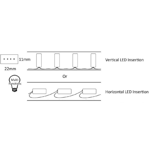 4 wires LED flexible Rectangle rope light IP44 outdoor/indoor red/yellow/green/blue color