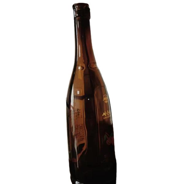 300 ml 750 ml 1000 ml Classical Luxury Customized Amber Glass Bottle para embalagem de suco