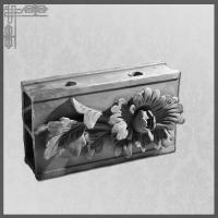 Projeto decorativo clássico chinês Clay Material da flor de Ridge Tile Handmade 3D do telhado