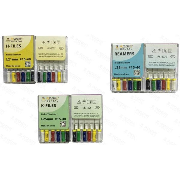 Dental Stainless Steel K / H Endo Files And Reamers For Root Canal Treatment