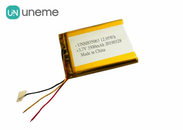 3600mAh Lithium Polymer Battery for Medical Beauty Equipment 835063 3.7V