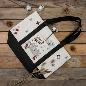 Popular Forest Black Girl Print Shoulder Bag Thick Rope Tote Bag Fashionable Large Capacity Women'S Bag Manufacturer Wholesale