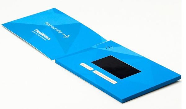 7inch New Video Brochure Cards for Presentations Digital Advertising Player Video Screen Greeting Brochure for AD Gifts