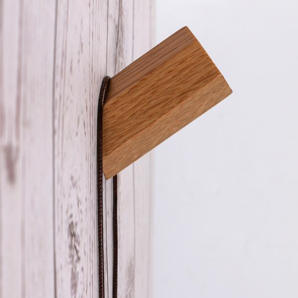 Pegas colgantes de madera Ganchos para pared Pegas de madera natural extendidas artesanía