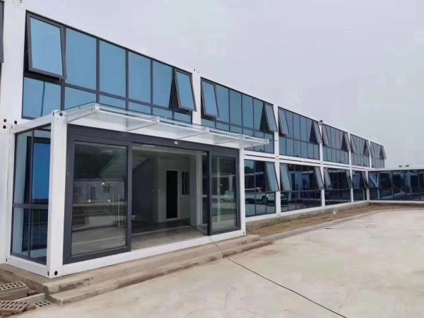Casa de banho de recipiente de embalagem plana com estrutura firme de chapa de aço
