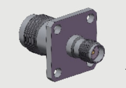 High Frequency 4 Hole Square Flange Mount TNC to SMA Female / Jack RF Coaxial Adapter up to 11GHz