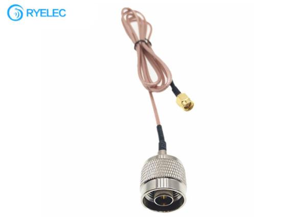N Male Plug Straight To Gold Plated SMA Male Pigtail Antenna Cable Coaxial