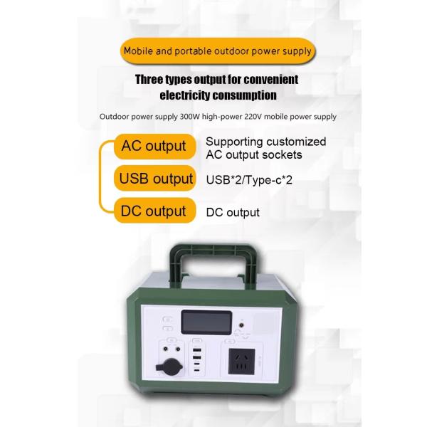 Home Portable Solar Generator 1500W Portable Power Station USB DC AC Outlet Battery