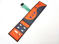Fabricante de teclado de membrana de domos de pads de prata de impressão maciça com conector de passo de 2,54 mm