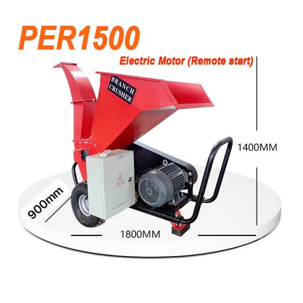 Дом 15HP используя двигатель дизеля резца ветви шредера деревянной щепки небольшой