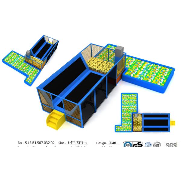 46M2 TUV Certificate Approval Chinese Indoor Trampoline Park/Big Indoor Jumping Bed